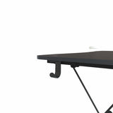 Gaming Desk, Z-Shaped Professional E-Sport Gamer Workstation with LED Lights & Large Carbon Fiber Surface, Ergonomic PC Gaming