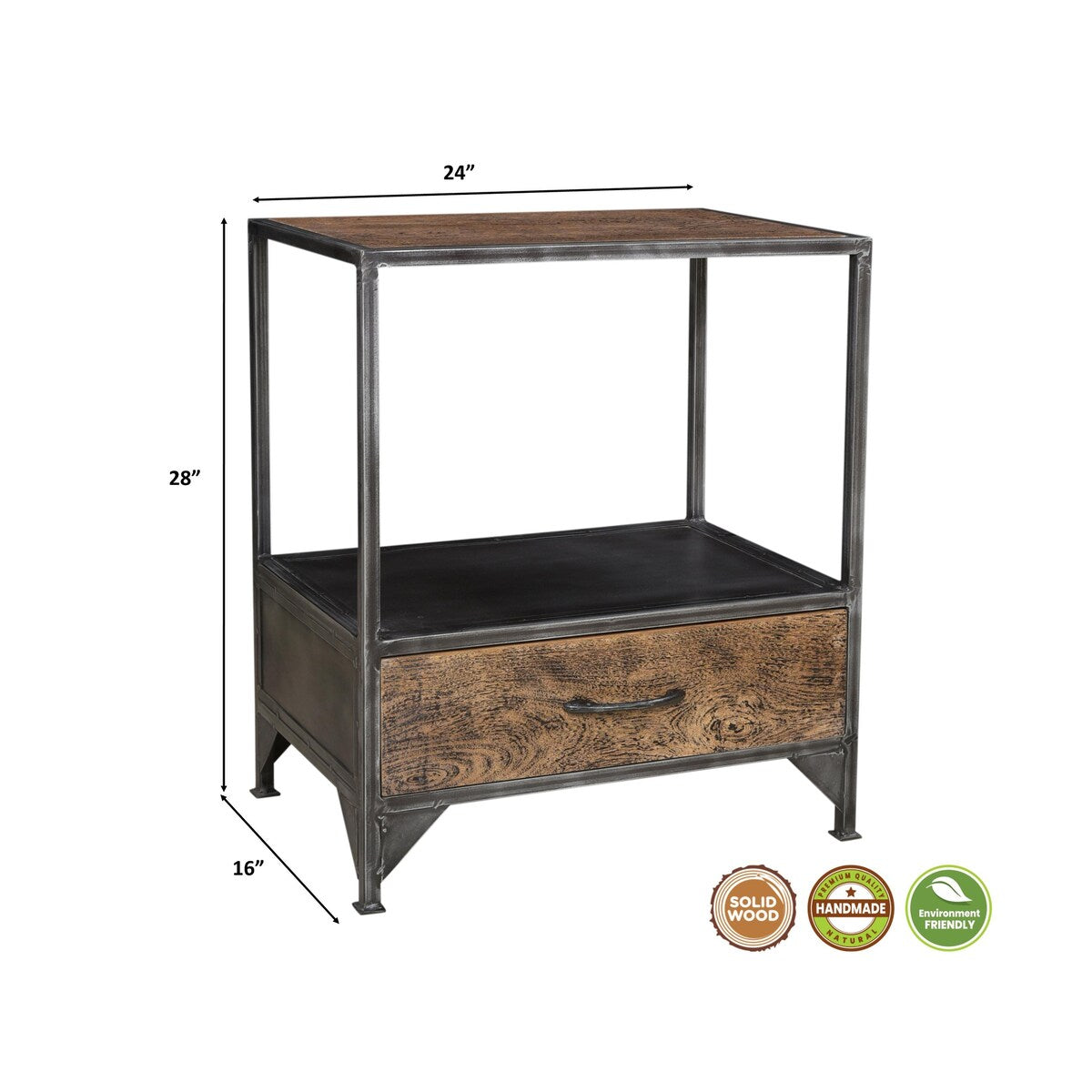 Emerson 1-Drawer Nightstand
