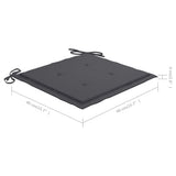 Garden Chair Cushions 2 pcs Anthracite 15.7"x15.7"x1.6" Fabric