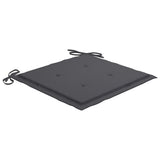 Garden Chair Cushions 2 pcs Anthracite 15.7"x15.7"x1.6" Fabric