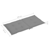 Garden Chair Cushions 4 pcs Grey 39.4"x19.7"x1.6"