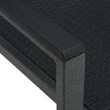 Garden Chairs 2 pcs Black Plastic Rattan Look