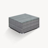 Garden Conversation Wicker Sofa Set, Single Sofa Combinable - 111.8*29.5*25.6