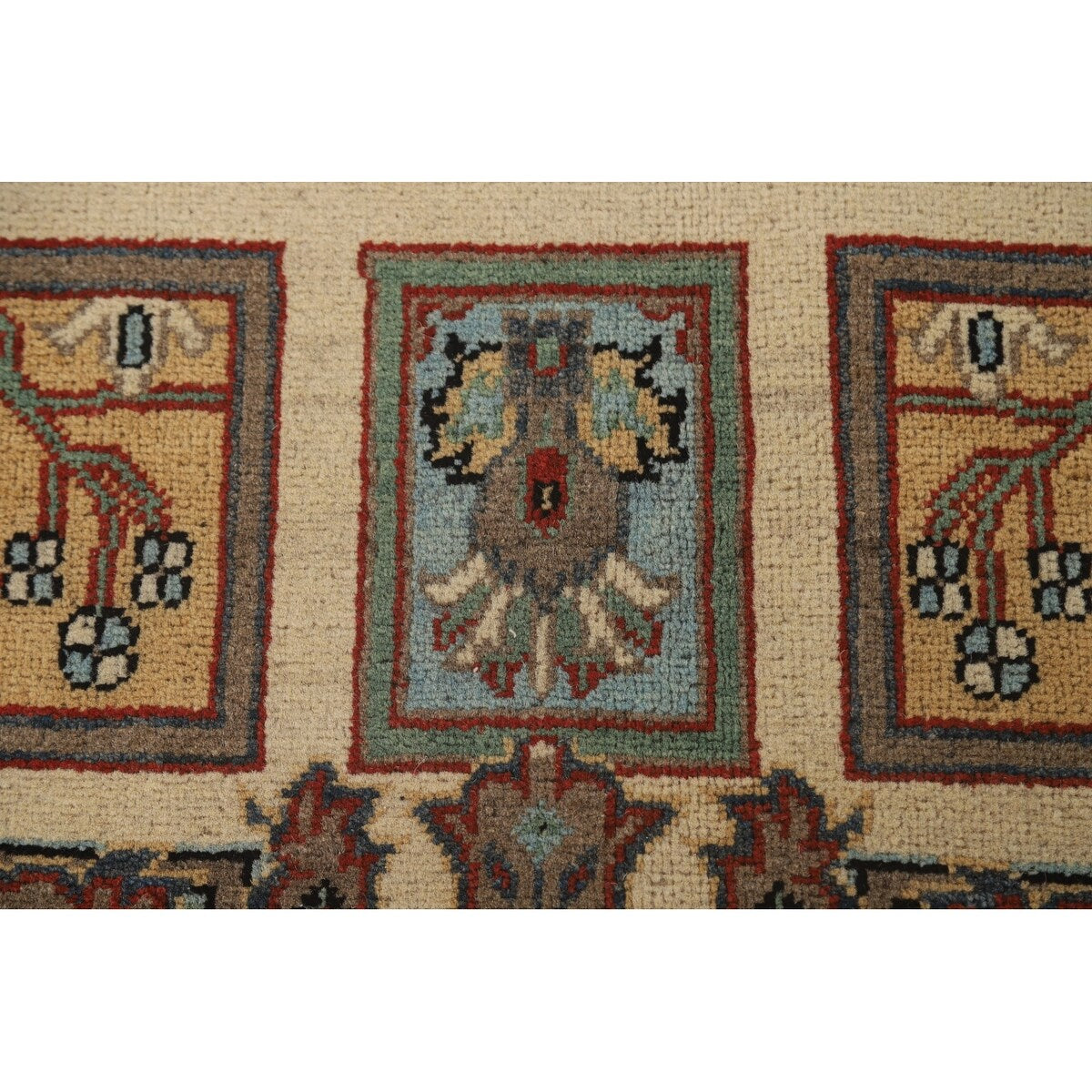 Garden Design Kazak Oriental Area Rug Handmade Wool Carpet - 6'7" x 10'1"