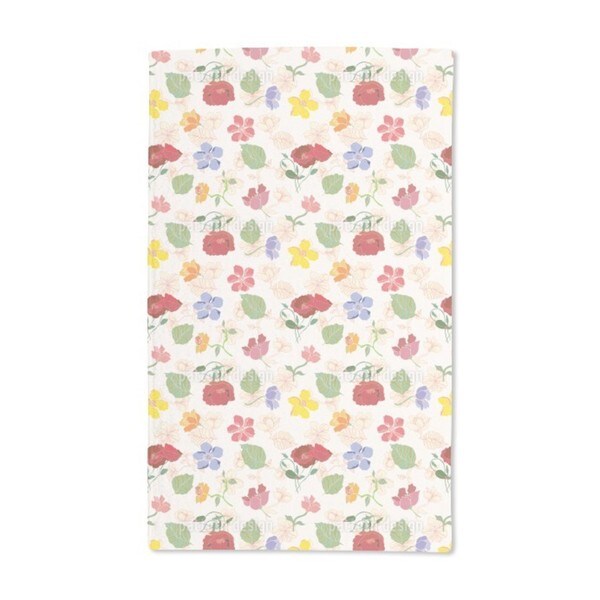 Garden Flowers Hand Towel (Set of 2)