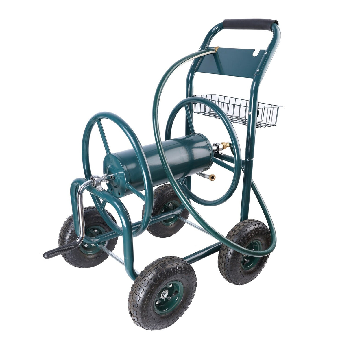 4-wheeled Portable Garden Hose Reel Cart