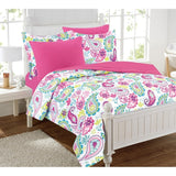 Garden Paisley Pink/Purple Bed in a bag with extra sheet set