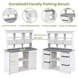 Garden Potting Bench Table