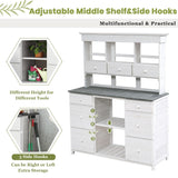 Garden Potting Bench Table