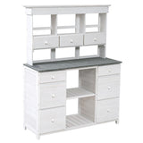 Garden Potting Bench Table
