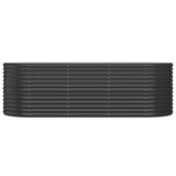 Garden Raised Bed Powder-coated Steel 88.2"x31.5"x26.8" Anthracite