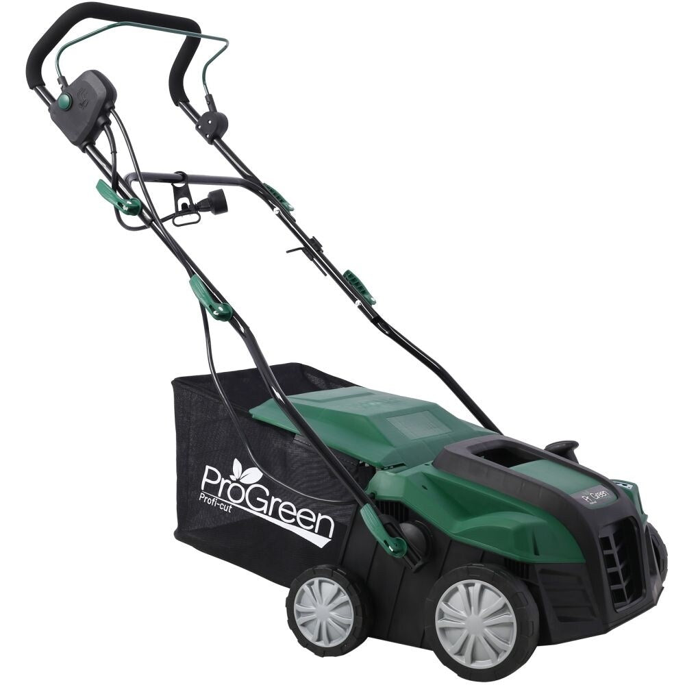 Garden Scarifier, 2-in-1 16INCH Dethatcher Scarifier,15 Amp Electric Lawn Dethatcher,