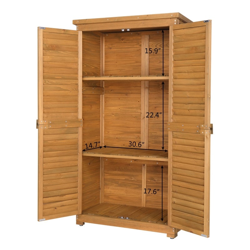 Garden Solid Wood Storage Shed