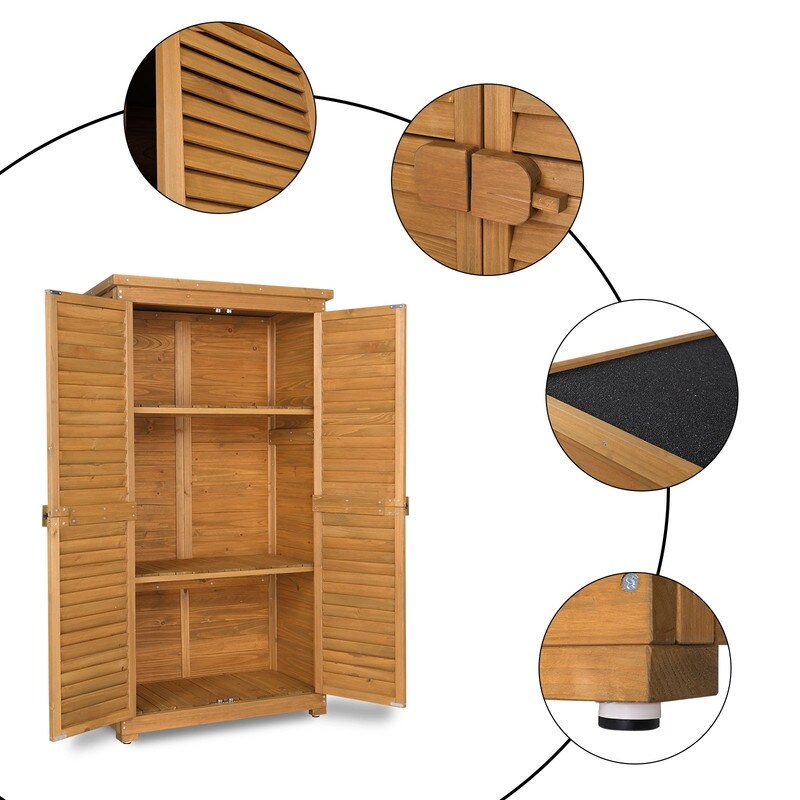 Garden Solid Wood Storage Shed