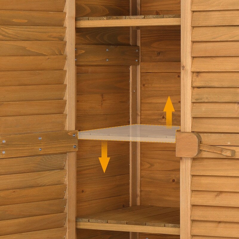 Garden Solid Wood Storage Shed