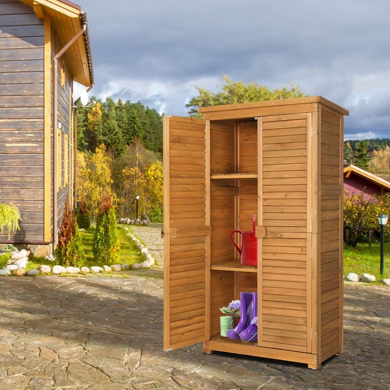 Garden Solid Wood Storage Shed