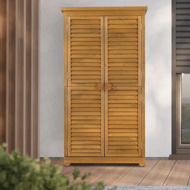 Garden Solid Wood Storage Shed