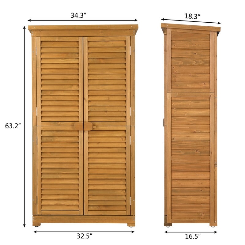 Garden Solid Wood Storage Shed
