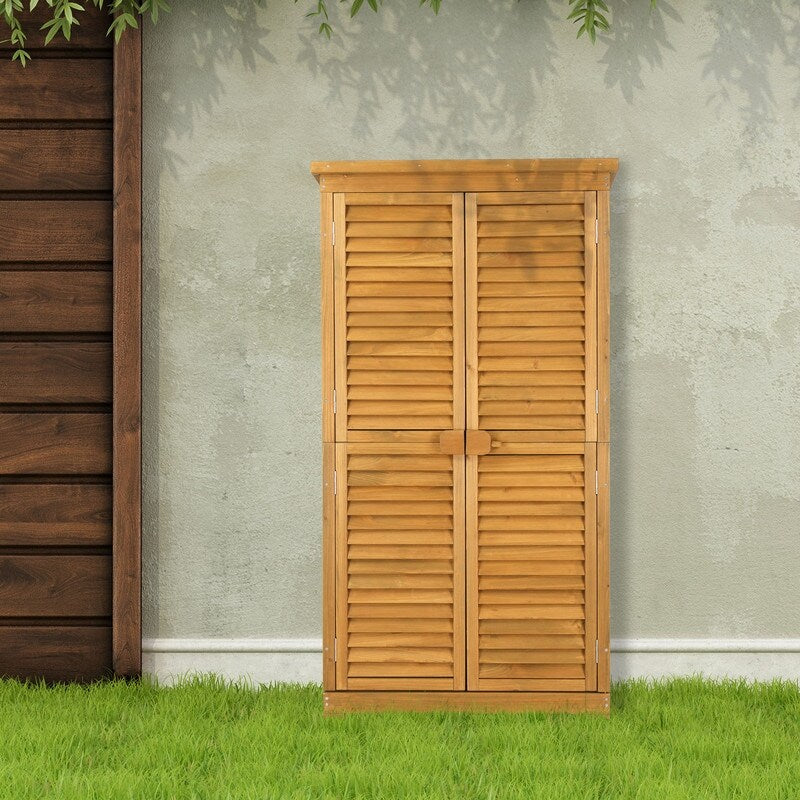 Garden Solid Wood Storage Shed
