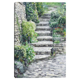 Garden Steps by Studio Arts Canvas Art Print