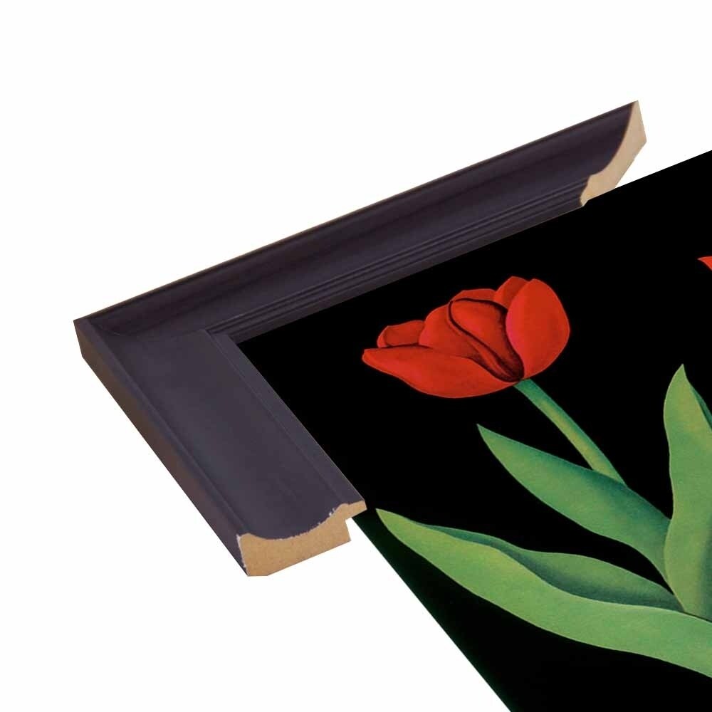 Garden Tulip-VINAPP122893 Framed Print 24"x18.75" by Vintage Apple Collection