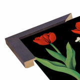 Garden Tulip-VINAPP122893 Framed Print 24"x18.75" by Vintage Apple Collection