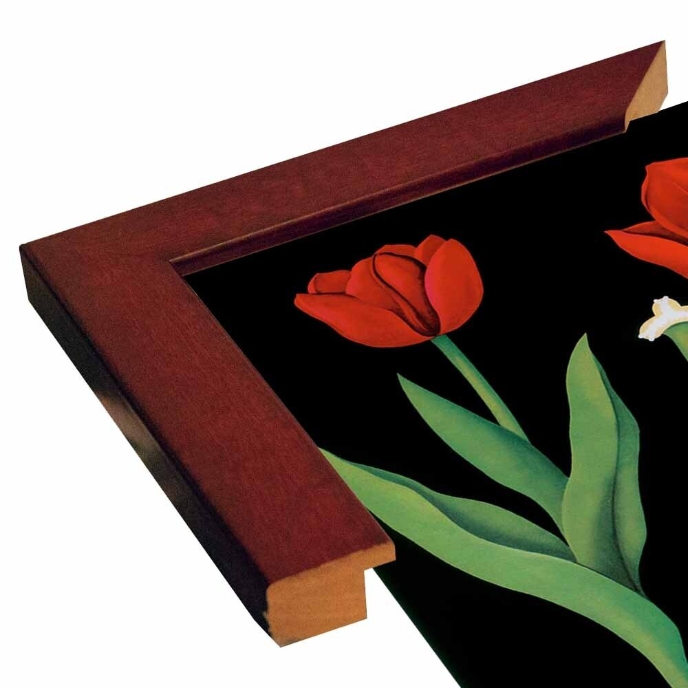 Garden Tulip-VINAPP122893 Framed Print 24"x18.75" by Vintage Apple Collection
