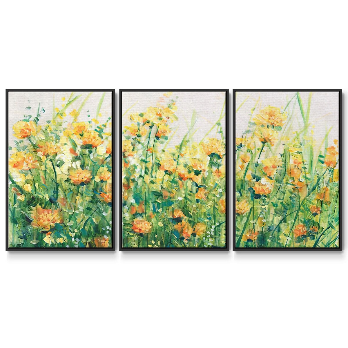 Garden in Bloom IV - Multi Piece Framed Canvas