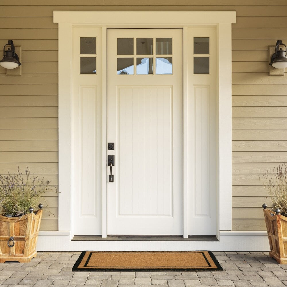 GardenPath Plain Double Border Doormat - 30W x 18L