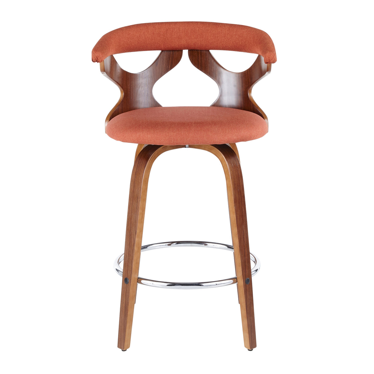 Carson Carrington Viby Fixed-Height Counter Stool with Bent Wood Legs & Round Footrest (Set of 2)