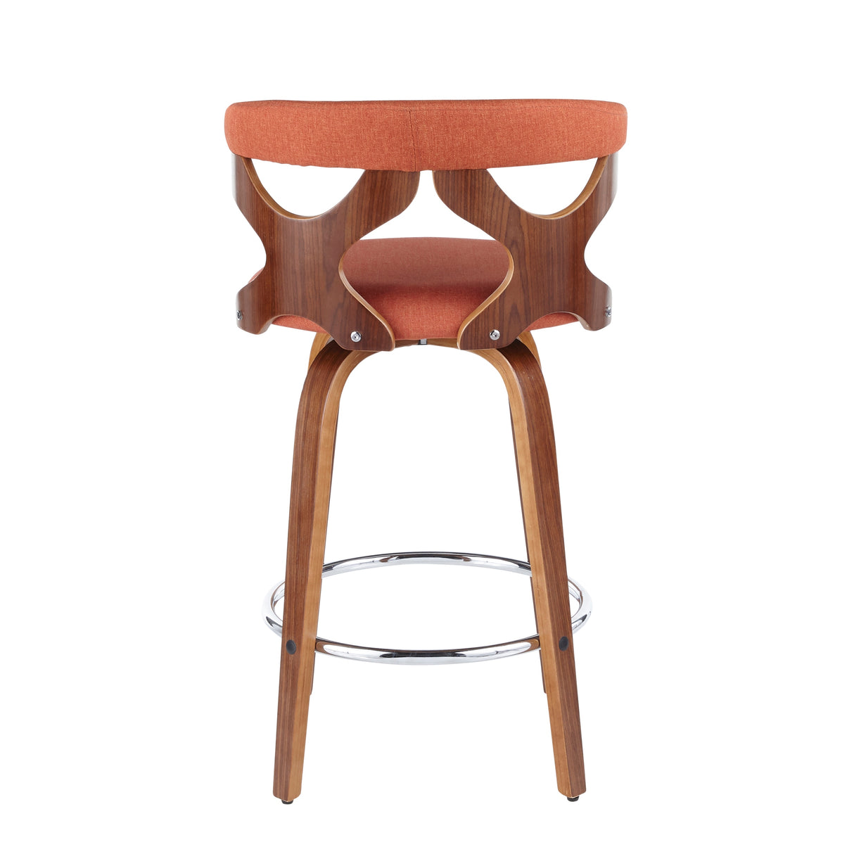 Carson Carrington Viby Fixed-Height Counter Stool with Bent Wood Legs & Round Footrest (Set of 2)