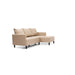 Garen Contemporary Faux Leather Reversible Living Room Sectional