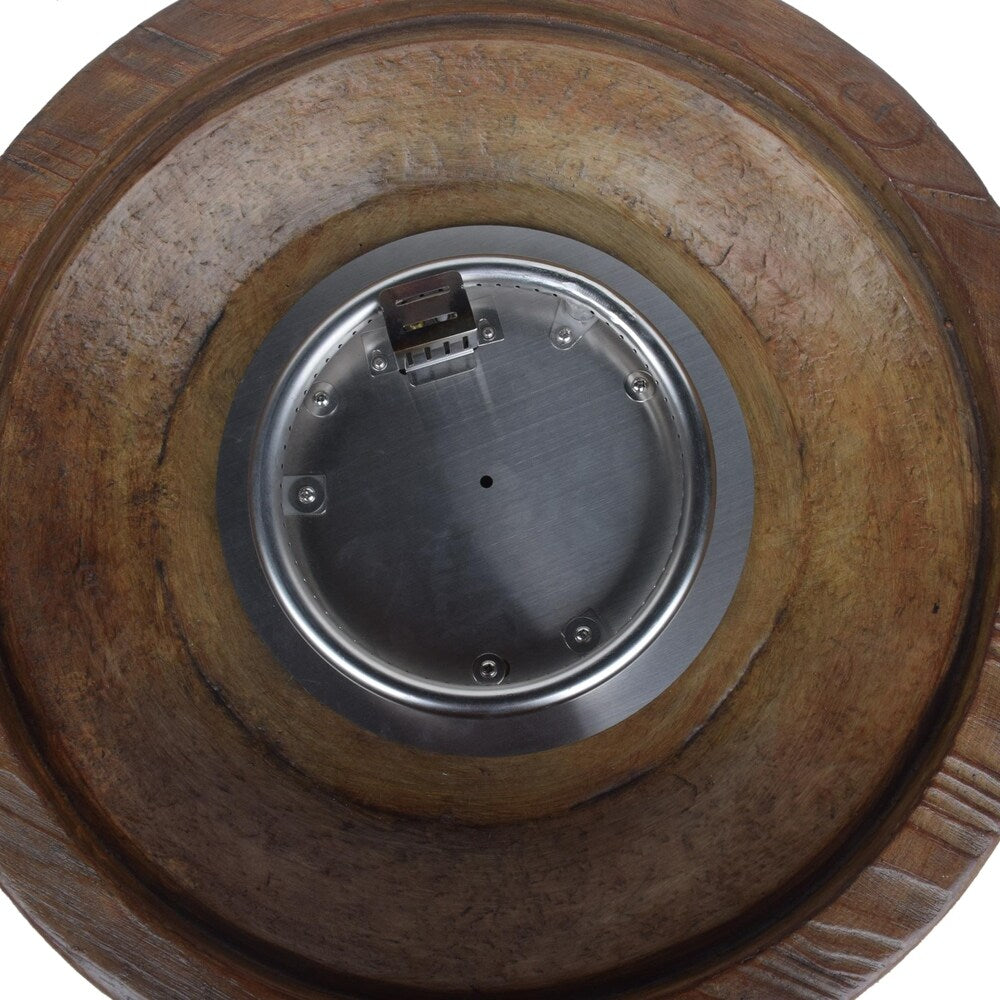 Garland Outdoor 25-Inch Light-Weight Concrete Round Propane Fire Pit by Christopher Knight Home