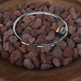Garland Outdoor 25-Inch Light-Weight Concrete Round Propane Fire Pit by Christopher Knight Home