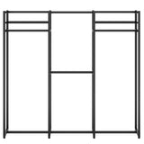 Garment Rack Heavy Duty Clothes Rack Free Standing Closet Organizer with Shelves and 4 hanging Rods - 18" wide