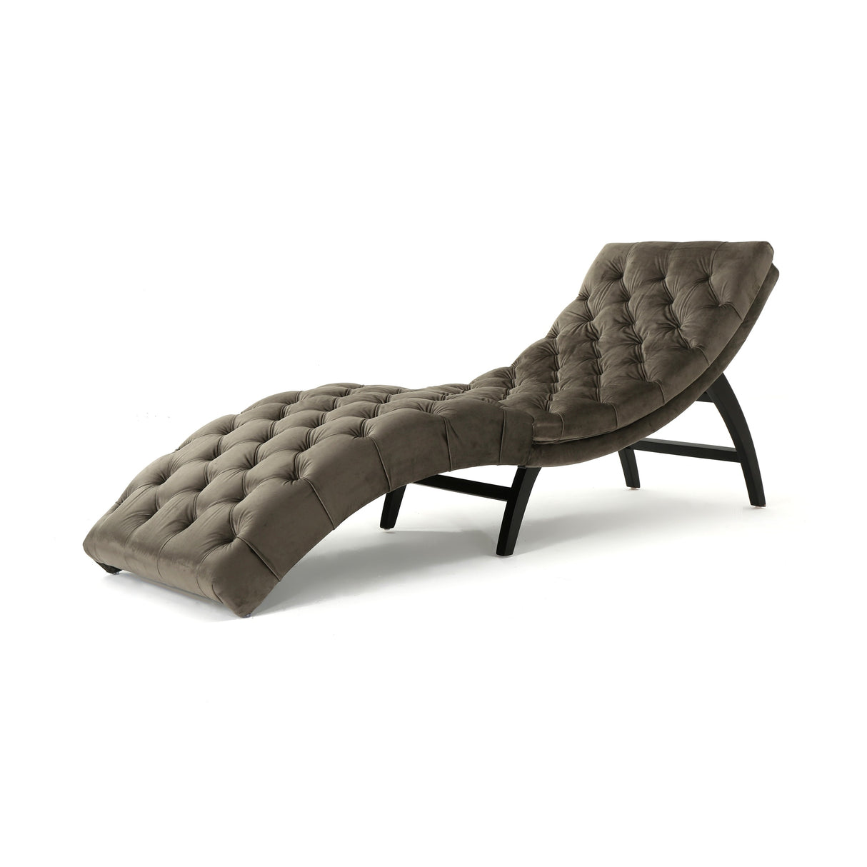 Garret Tufted Velvet Chaise Lounge by Christopher Knight Home