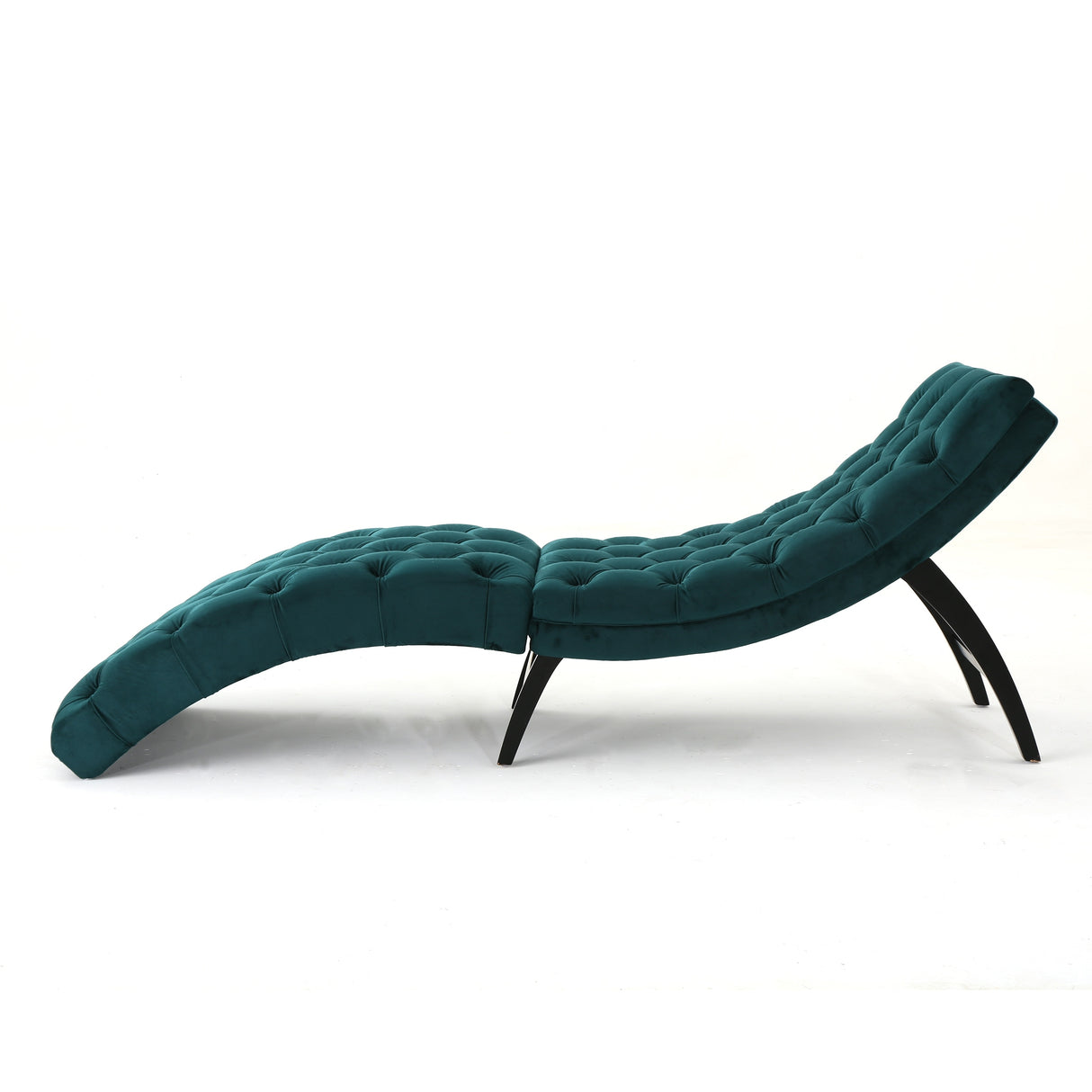 Garret Tufted Velvet Chaise Lounge by Christopher Knight Home