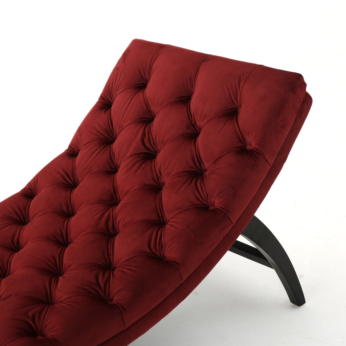 Garret Tufted Velvet Chaise Lounge by Christopher Knight Home