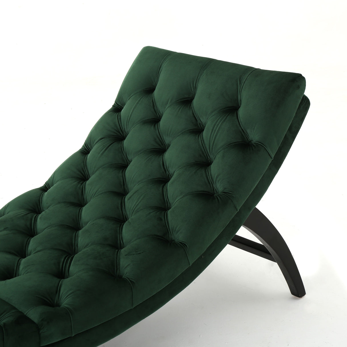 Garret Tufted Velvet Chaise Lounge by Christopher Knight Home