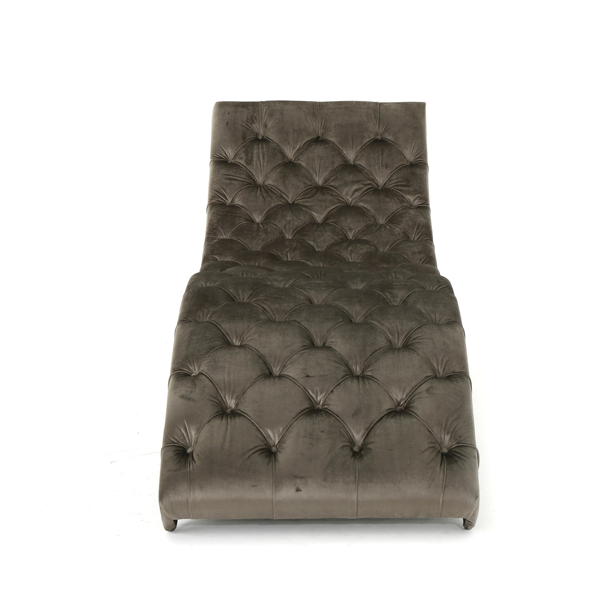 Garret Tufted Velvet Chaise Lounge by Christopher Knight Home