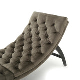 Garret Tufted Velvet Chaise Lounge by Christopher Knight Home