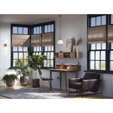 Garris Collection One-Light Vintage Brass Etched Opal Glass Transitional Mini-Pendant - 8 in x 8 in x 8.25 in