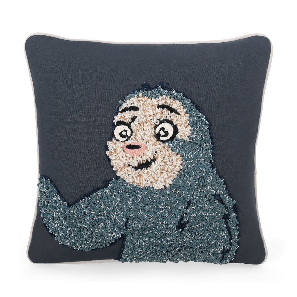 Gaskin Modern Handcrafted Fabric Sloth Throw Pillow by Christopher Knight Home