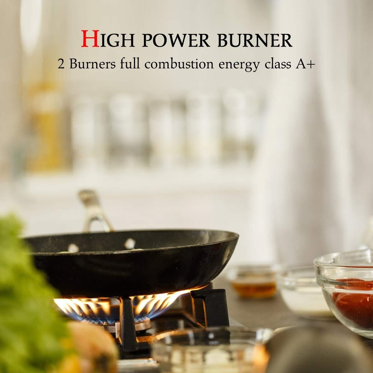 GASLAND 12" Built-in Gas Stove Top Stainless Steel 2 Sealed Burners LPG Natural Gas Cooktop, ETL