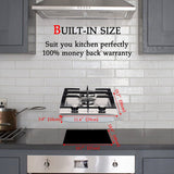 GASLAND 12" Built-in Gas Stove Top Stainless Steel 2 Sealed Burners LPG Natural Gas Cooktop, ETL