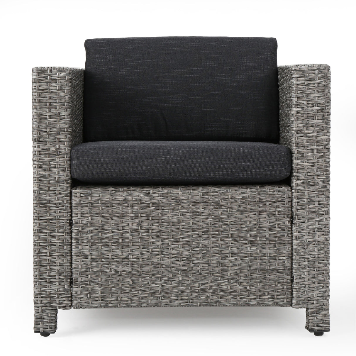 Gastman Outdoor 7 Seater Wicker Chat Set with Fire Pit by Christopher Knight Home
