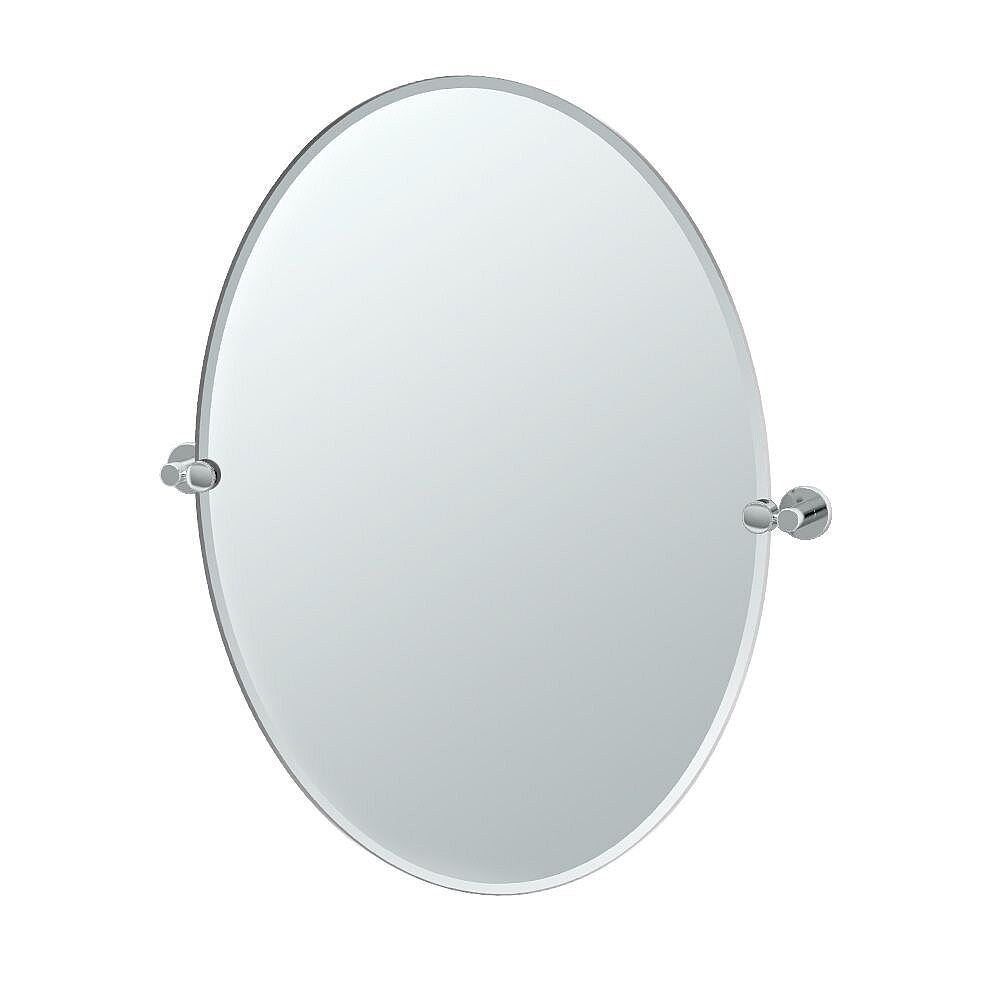 Gatco Channel 5-Piece Bathroom Accessory Kit with Mirror - Chrome