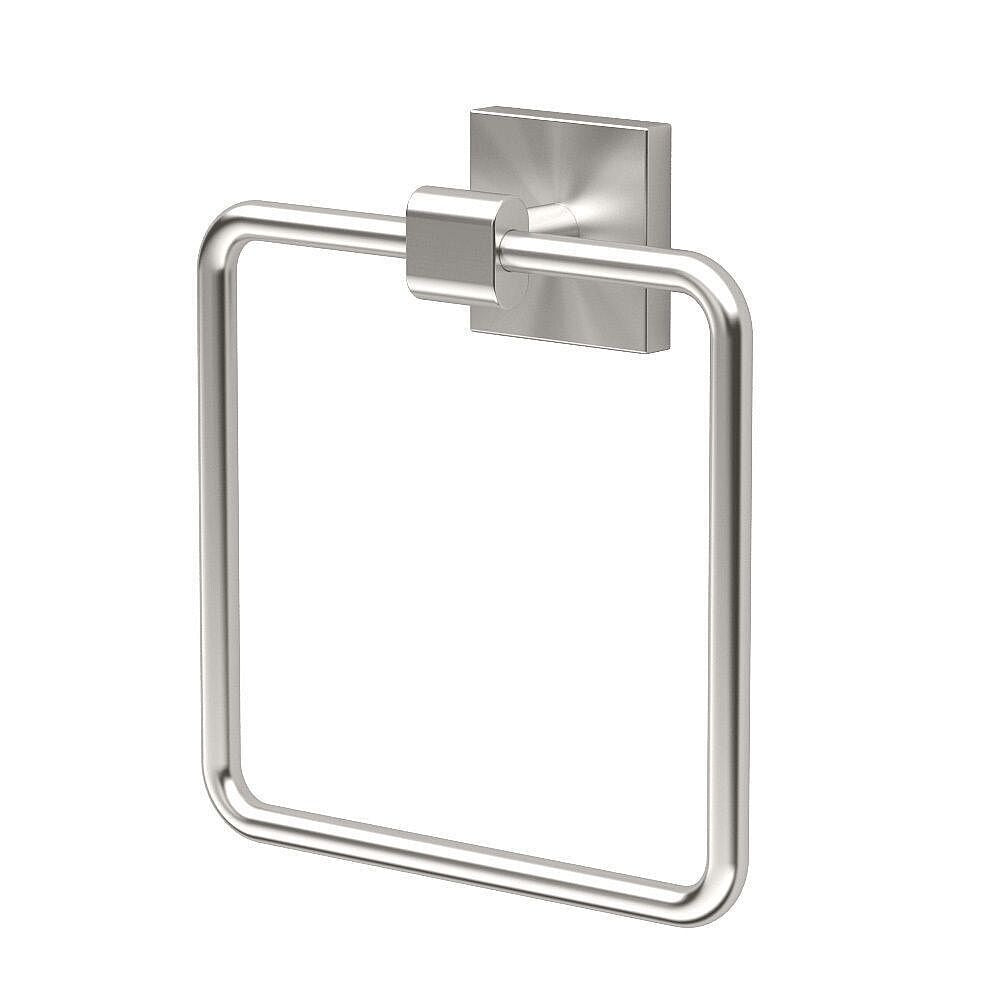 Gatco Elevate 7-Piece Bathroom Accessory Kit with Mirror and Wall Sconces - Satin Nickel