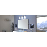 Gatco Latitude2 7-Piece Bathroom Accessory Kit with Mirror and Wall Sconces - Chrome