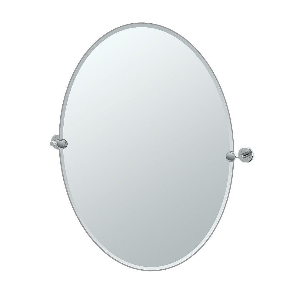 Gatco Latitude2 7-Piece Bathroom Accessory Kit with Mirror and Wall Sconces - Chrome